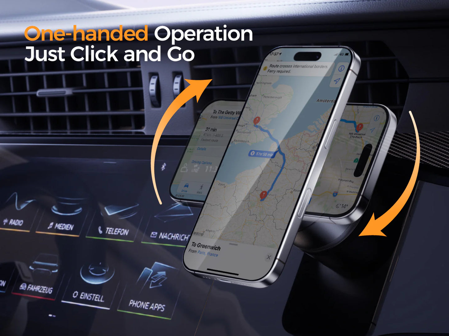 Vacuum Magnetic Suction Mobile Holder